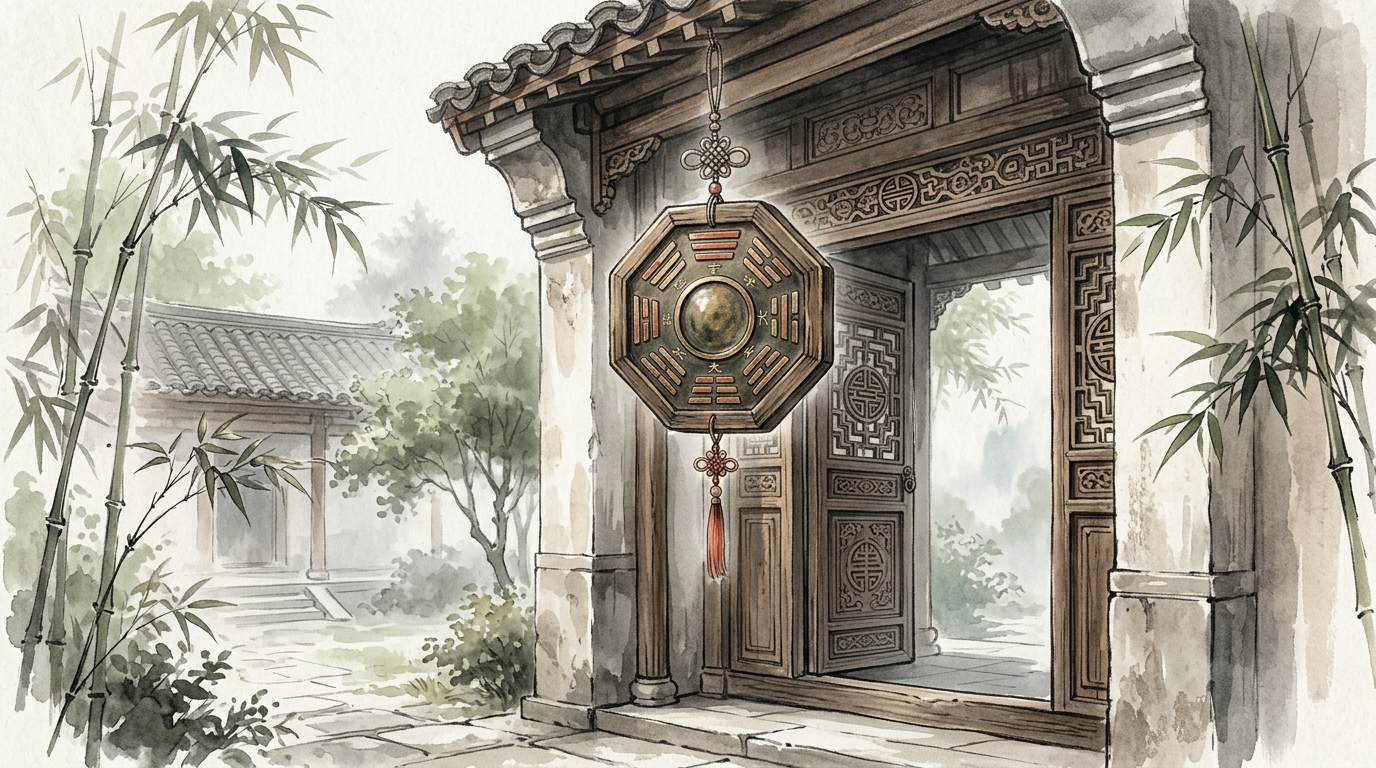 Gương Bát Quái: Phân Biệt Lồi - Lõm - Phẳng & Cách Treo Chuẩn Phong Thủy